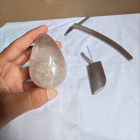 Œuf de quartz fumé naturel en gros, pierre polie, gemme de collection pour la guérison et la décoration spirituelle