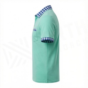 เสื้อโปโลผู้ชายผ้าฝ้ายระบายอากาศดี ปักลายเฉพาะตัว เรียบง่าย สบายๆ เหมาะสำหรับกอล์ฟ คุณภาพพรีเมียม สีสันปรับแต่งได้ ชุดกีฬา - Product Image 3