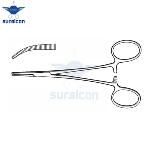 Pinzas Micro Halsted de 12.5 cm (5 Pulgadas), Curvas, Extra Delicadas, de Acero Inoxidable Premium, Hemostáticas, para Microcirugía Plástica - Product Image 5