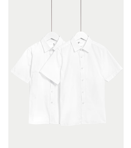 Chemises Scolaires Unisexe Sur Mesure OEM Coupe Slim Infroissables Respirantes 2-18 Ans Prix Direct Usine En Gros - Product Image 4