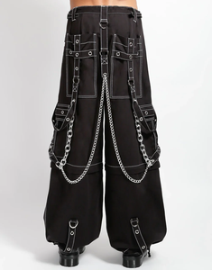 Pantalon streetwear gothique coupe ample unisexe multi-poches design personnalisé vêtements de mode - Product Image 4
