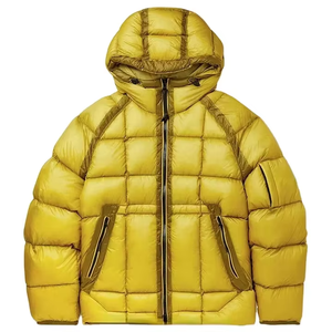 เสื้อโค้ทขนสัตว์บุผ้าสำหรับผู้ชาย ยี่ห้อ ALLIGNED INDUSTRY สีเบจ แบบมีฮู้ด ซิปด้านหน้า สไตล์ลำลอง ทรงพอดีตัว/เข้ารูป  แบบสองด้านใส่ได้ - Product Image 5