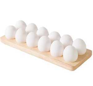 Wooden <b>Egg</b> Holder Tray Long Design <b>Egg</b> <b>Storage</b> Board Kitchen <b>Egg</b> Organizer <b>Egg</b> Serving Tray Wooden <b>Egg</b> Display Rack - Product Image 1