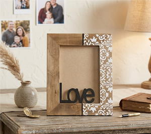 Classic Brown Handmade Rustic Mango Wood Photo <b>Frame</b> with Glass Front for Tabletop Standing and <b>Wall</b> Hanging Use Indian Supplier - Product Image 4
