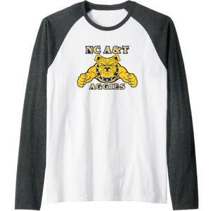 Camiseta de Manga Larga NC A&T, Camiseta Informal de Algodón con Cuello Redondo para Fanáticos de la Universidad North Carolina A&T Aggies, Camiseta Deportiva Universitaria para Partidos - Product Image 3