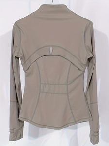 Custom Women Front Eco-Friendly 100% Nylon Comfortable <b>Workout</b> <b>Jacket</b> Lightweight Stretch Breathable Activewear Running Gym - Product Image 2