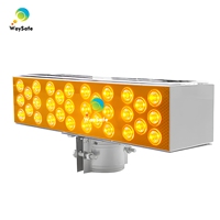 Feux de signalisation stroboscopiques solaires de qualité ingénierie pour chantiers de construction, étanches IP66, visibilité claire par brouillard épais pour autoroutes
