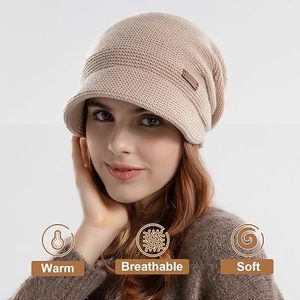 Bonnet tricoté unisexe personnalisé avec logo brodé, 100 % acrylique, chaud, à revers côtelé, pour usage quotidien, pour adultes, vente en gros - Product Image 5