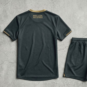 Conjunto de entrenamiento de fútbol premium, camiseta transpirable, pantalones cortos deportivos, ropa deportiva para gimnasio, uniforme de equipo MALUZA INDUSTRIES MI - Product Image 4