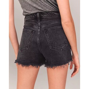 Women's High Waist Skinny Fit <b>Denim</b> Jeans Shorts Custom <b>Stretch</b> Casual Y2K Streetwear Summer OEM ODM Private Label - Product Image 5
