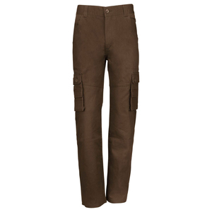 Pantalon cargo droit pour homme, décontracté, utilitaire, en polyester/coton, respirant, infroissable, avec cordon de serrage, style urbain - Product Image 2