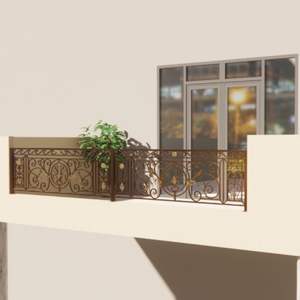 Barandillas Elegantes de Hierro Forjado para Escaleras y Balcones, Barandilla Metálica Decorativa para Hogares Modernos y Clásicos - Product Image 5