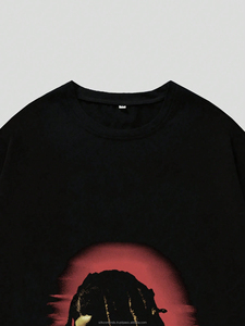 OEM Custom <b>Brand</b> Men's T-Shirt Fashion Streetwear Screen Printed with Sialkot SilkZone Ind Made Polyester/Cotton Material - Product Image 4