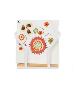 Porte-mouchoirs moderne pour la décoration de table, en plastique blanc, design pratique - Product Image 3
