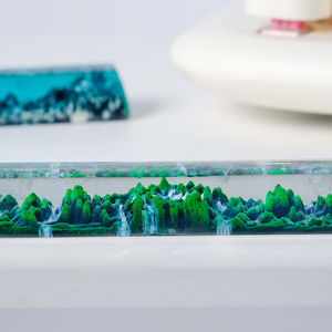 Keycaps Mystiques Anime, Keycaps Artisanaux Personnalisés, Keycaps Anime Mignons, Keycaps Verts, Ensemble de Keycaps, Keycaps en Résine - Product Image 5