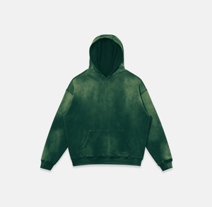 Sweat à capuche en coton épais 2026, coupe oversize, épaules tombantes, poche kangourou, finition délavée aux minéraux, effet soleil éclairé - Product Image 6