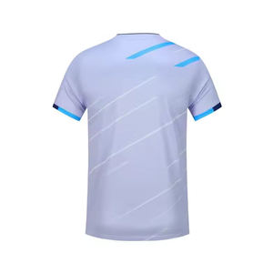 Prix d'usine – Hauts de tennis imprimés 100 % polyester personnalisés, respirants et à séchage rapide – Maillot de sport et de badminton tendance - Product Image 2