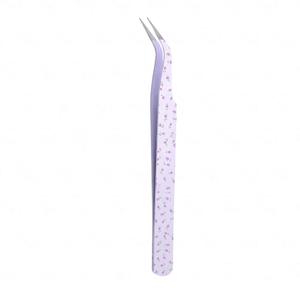 Pince à épiler pour cils à motif cœur rose, en acier inoxydable, pointe de précision - Product Image 5