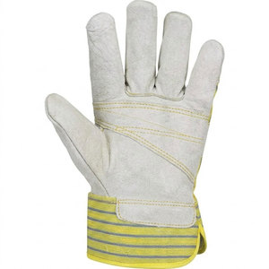 Gants de travail en cuir de buffle de qualité supérieure, résistants aux coupures, avec manchette de sécurité, 11 oz, antidérapants, certifiés CE - Product Image 2