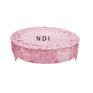 Plato de pastel de un solo nivel, platos, taza, servidor de pastel, soporte de Metal, vajilla decorativa hecha a mano, soporte de pastel de Metal - Product Image 6