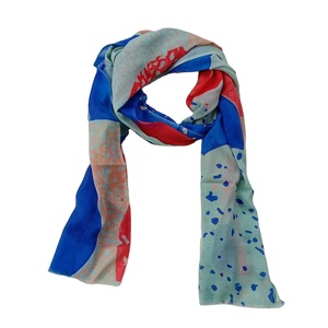 Nueva tendencia versátil diseñador mujer bufanda sin fin impreso 100% Modal Lino fabuloso Digital creativo patrón bajo precio - Product Image 1