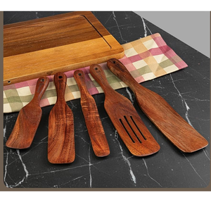 Spatule en bois, bâtonnet à remuer, spatule à pain en bois, ensemble de cuillères pour la cuisson en cuisine – Vente chaude - Product Image 3