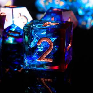 Juego de Dados de Resina de Tamaño Estándar, Dados Poliédricos de Resina Multicolores para Juegos de Mesa de Dungeons and Dragons, Suministros de Juego al por Mayor - Product Image 5