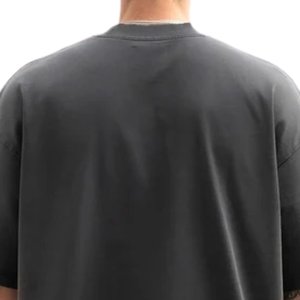T-shirt Homme Coupe Boxy Col Rond Manches Courtes Décontracté Streetwear Lourd Personnalisable Fabricant de Vêtements - Product Image 4