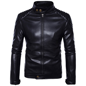 Blouson de moto en cuir véritable pour homme, style motard professionnel, manches longues, vente chaude - Product Image 1