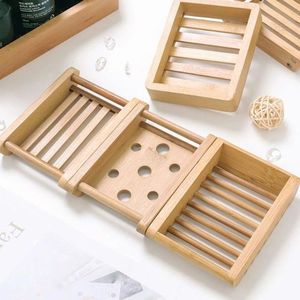 Boîte de rangement pour savon en bambou durable, disponible pour comptoir de salle de bain - Product Image 3