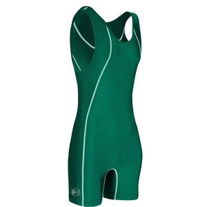 Nouveaux justaucorps de lutte unisexes personnalisés avec logo frontal, extensibles, légers, respirants, séchage rapide, 100 % polyester, international - Product Image 6