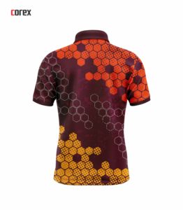 T-shirt unisexe Corex à manches courtes, uni, respirant, tricoté, séchage rapide, polyester, décontracté, sport - Product Image 2