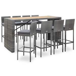 Conjunto de Muebles de Bar para Patio en Gris Antracita - Product Image 1