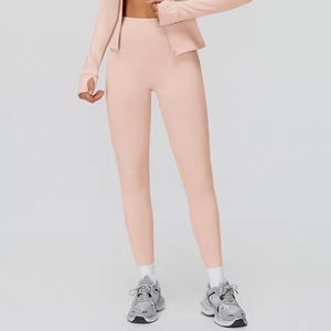 เลกกิ้งโยคะลายสก็อตเอวกลางผ้าสแปนเด็กซ์ไซส์ใหญ่ระบายอากาศได้ดี พร้อมโลโก้สั่งทำพิเศษ เหมาะสำหรับฤดูใบไม้ร่วงและฤดูหนาว ให้ความอบอุ่น ใส่เล่นกีฬาได้ ไร้ตะเข็บ แห้งเร็ว - Product Image 3