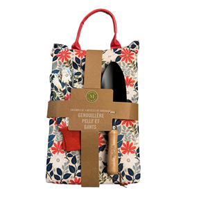 Ingrosso 3 pezzi Set di attrezzi da giardino classici rustici guanti per ginocchiere stampa floreale Kit regalo giardinaggio donna comodo imbottitura in schiuma - Product Image 5