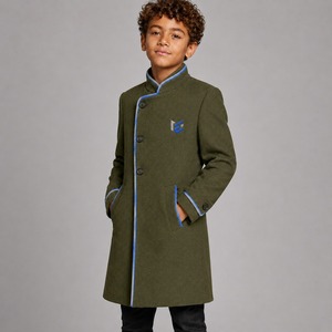 Breathable Stylish Teddy Long Winter Red Coat Perfect for Casual and Formal Outfits in Cold Weather Kids Woolen Coat - Product Image 5