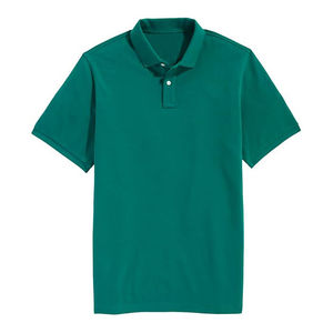 เสื้อโปโลถักไหมพรมสีพื้นเรียบง่าย สไตล์พื้นฐาน กระดุมติด ผ้าฝ้าย 100% แขนสั้น เสื้อสเวตเตอร์ผู้ชาย - Product Image 3