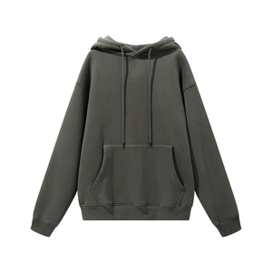 Sweat-shirt à capuche unisexe en molleton violet brumeux personnalisé, coupe décontractée, poche kangourou, poignets côtelés, vente en gros, vêtements décontractés - Product Image 4