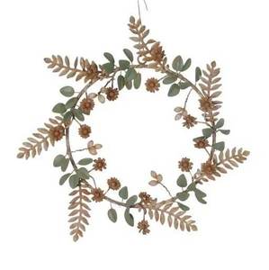 Handmade Enamel Color Wrought Iron Metal Wreath Hanger <b>Artificial</b> <b>Flowers</b> Multiple Colors Modern Home Holiday <b>Christmas</b> Hanging - Product Image 1
