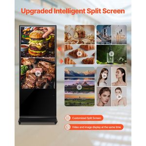 Schermo LCD da 55 pollici 4K UHD Touchscreen Digital Signage Display da pavimento in piedi chiosco - Product Image 2