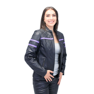 Chaqueta transpirable de alta calidad para uso casual, de piel de cordero auténtica, corta, para mujer, a un precio razonable, chaquetas genuinas. - Product Image 2