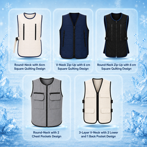 Chaleco Refrigerante Removible con Gel y Diferentes Diseños, Material de Cambio de Fase, Bajo Precio para Hombres y Mujeres, Clima Cálido, Hecho en Vietnam - Product Image 6