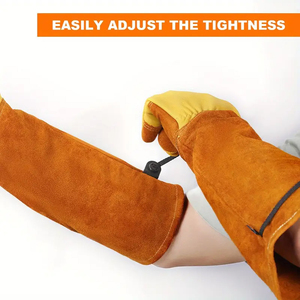 Guantes de Soldadura Industriales de Cuero Reforzado con Doble Palma Resistentes al Calor para Soldadura TIG/MIG - Product Image 3