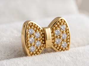 Floral asset Gold and Diamond bridal wedding luxury Fine Jewellery <b>Gift</b> diamond earing Earrings Dangle - Product Image 2