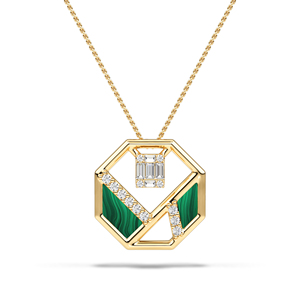 Collier pendentif en diamant de laboratoire de luxe, or blanc 14K 18K avec chaîne, élégant, or, platine, argent, bijoux fins modernes - Product Image 3