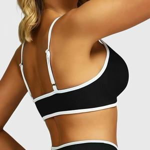 Sujetador deportivo antideslizante para mujer, a prueba de golpes, con copas fijas, para correr, montar a caballo, sin aros, tipo bralette, chaleco de yoga - Product Image 2