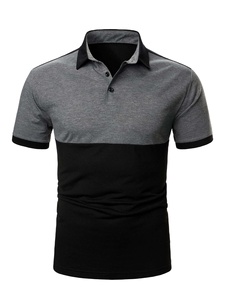Chemise Homme en Jersey 100% Coton de Haute Qualité, Tricotée Unie, Broderie, Séchage Rapide, Manches Courtes, Boutons, Logo Personnalisé sur le Devant - Product Image 2