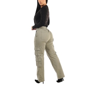 กางเกงคาร์โก้สตรีทแวร์ผ้าคอตตอนน้ำหนักเบาสำหรับผู้หญิงกางเกงคาร์โก้ออกแบบได้ตามต้องการสินค้ามาใหม่ - Product Image 2