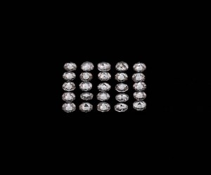 Diamantes Sueltos de 2.5mm, HPHT CVD, Corte Redondo Rosa, Piedras Laterales Pequeñas Cultivadas en Laboratorio, 1.51 TCW, Color Blanco E, Claridad VVS2, 25 Piezas, Fabricante - Product Image 4