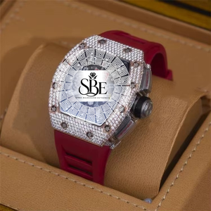 Reloj de Lujo para Hombre con Movimiento de Cuarzo ETA, Cronógrafo de 41 mm, Acero Inoxidable y Diamantes Naturales, Disponible Directamente de Fábrica - Product Image 1